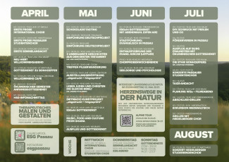 Semesterüberblick von April bis Juli 2025